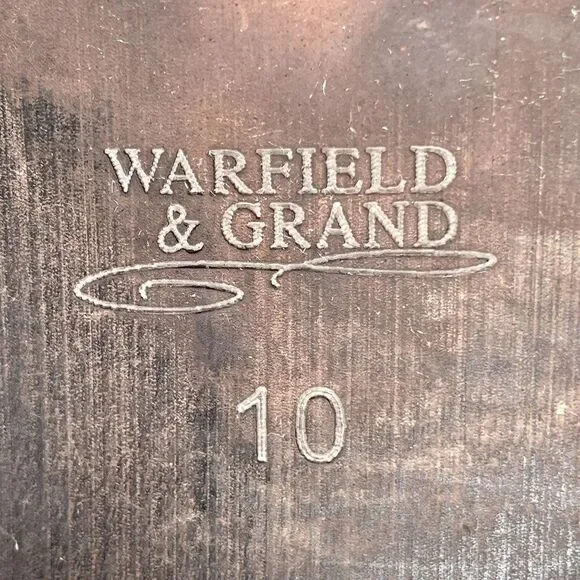 Mens Warfield & Grand Ankle Black Leather Boots Size 10 - Picture 8 of 9